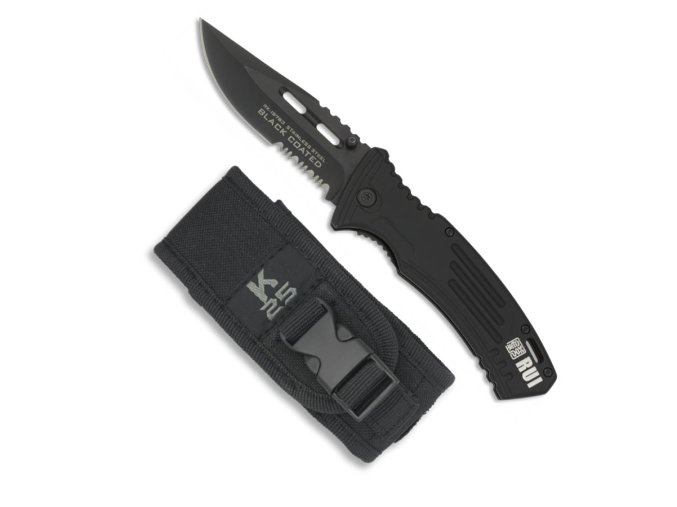 Nůž K25 BLACK COATED zavírací ČERNÝ