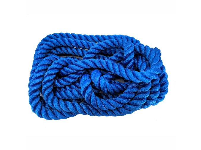 Lano kroucené PP-Betelon ø 20 mm / 5 m MODRÉ