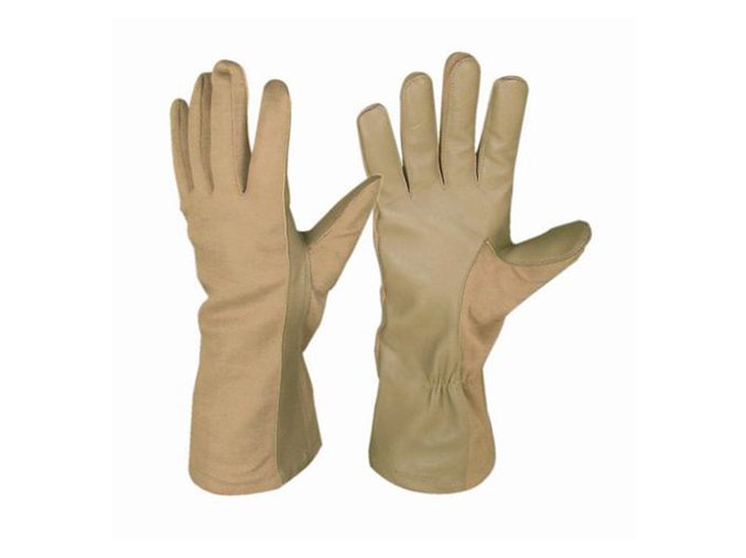 Rukavice US NOMEX pilotní KHAKI