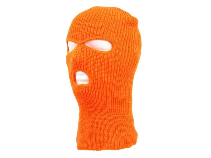 Kukla se 3 otvory pletená ORANŽOVÁ
