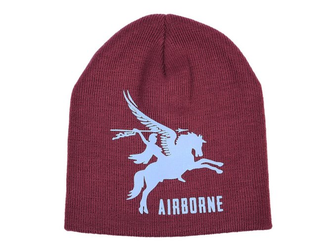 Čepice pletená AIRBORNE PEGASUS VÍNOVÁ