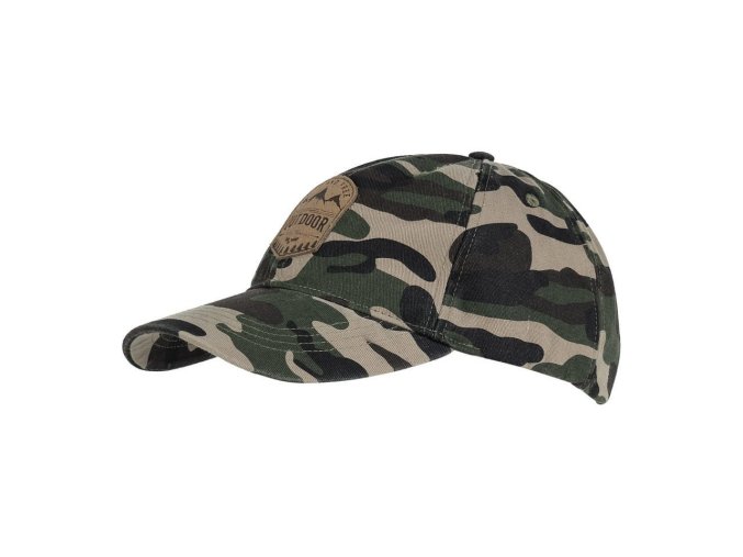 Čepice baseball OUTDOOR předepraná CAMO