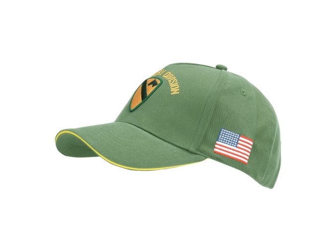 Čepice baseball US CAVALRY WWII 3D ZELENÁ