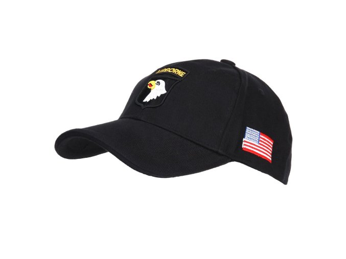 Čepice baseball 101st AIRBORNE ČERNÁ