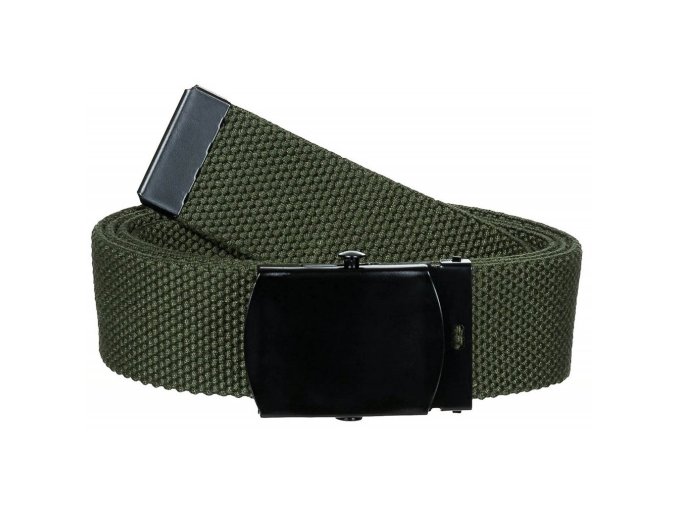 Opasek s kovovou přezkou 30 mm ZELENÝ