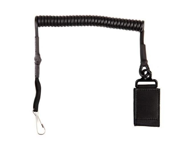 Kabel (telefonní) bezpečností SWAT ke zbrani ČERNÝ