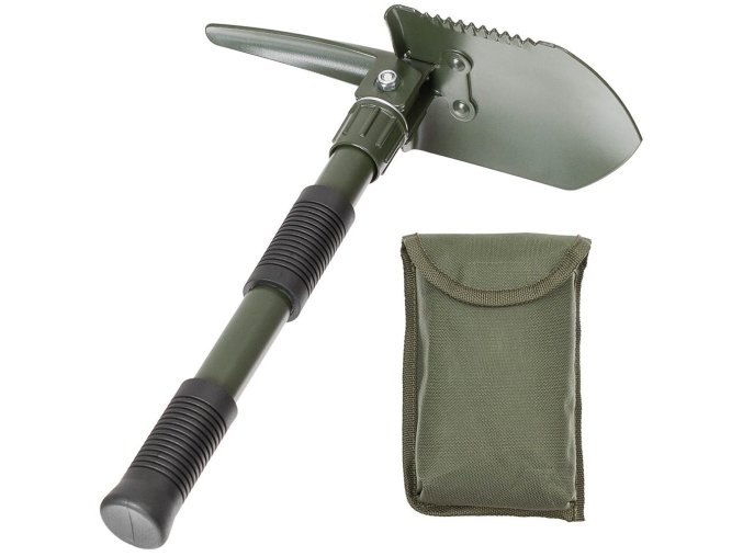 Lopatka polní mini s kopáčkem 3v1 ZELENÁ