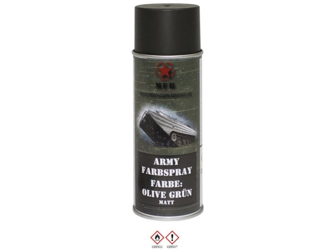 Barva ARMY ve spreji 400ml RAL 6014 MATT ZELENÁ