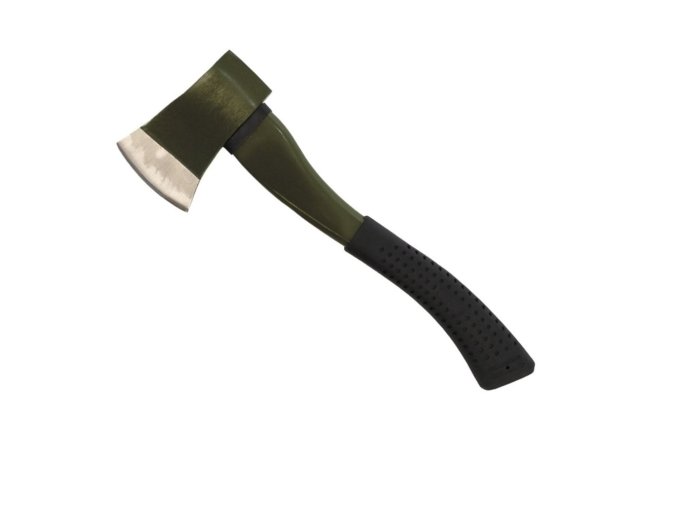 Sekera DELUXE FIBERGLASS 38cm s gumovou rukojetí ZELENÁ