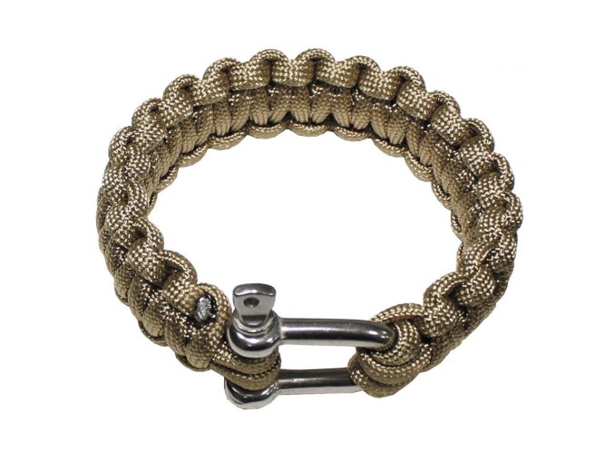 Náramek PARACORD kov.přezka COYOTE