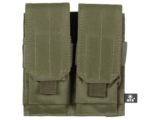 Sumka MOLLE dvojitá na zásobníky M4/M16 ZELENÁ