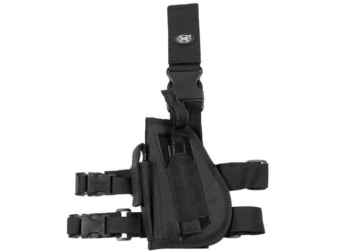 Pouzdro stehenní na zbraň levé ČERNÉ