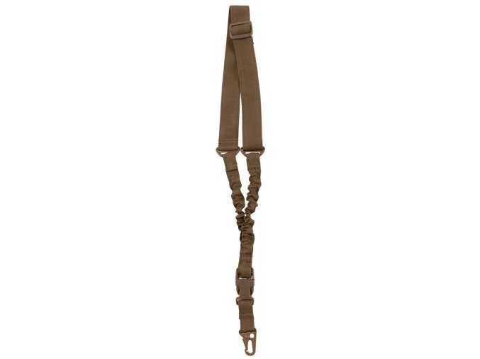 Popruh BUNGEE jednobodový s karabinou COYOTE BROWN