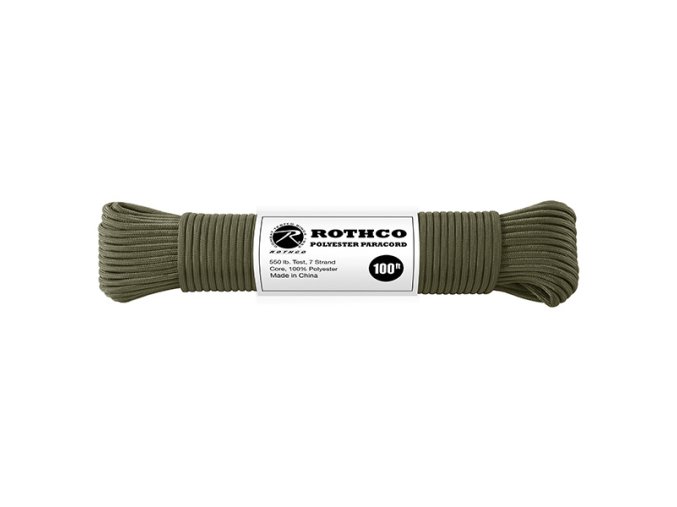 Šňůra PARACORD polyester 550LB ø 4 mm / 30 m OLIV