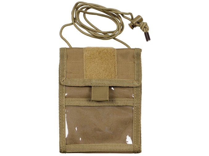 Peněženka ID CASE na šňůrce COYOTE BROWN