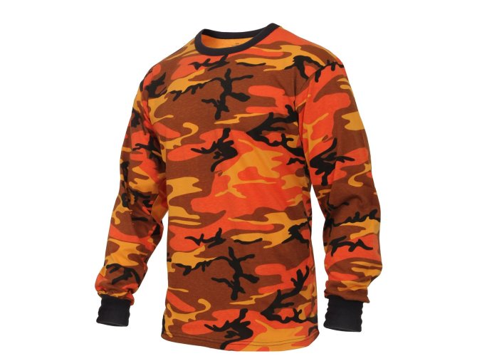 Triko s dlouhým rukávem ORANGE CAMO