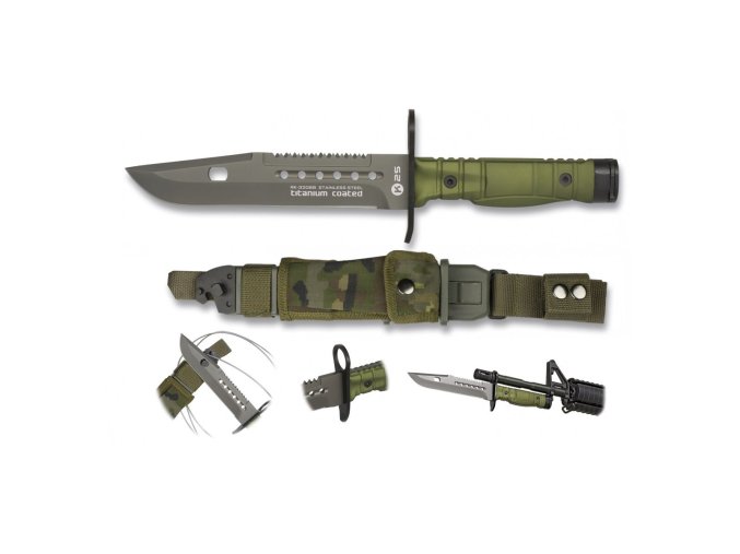 Nůž BAYONET K25 s pouzdrem ZELENÝ