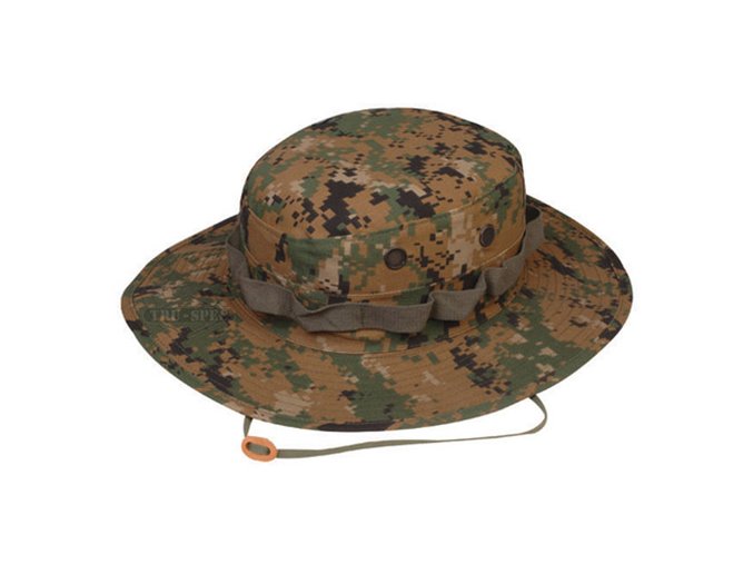 Klobouk BOONIE široký okraj DIGITAL WOODLAND