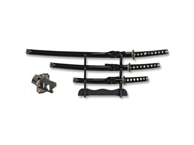 Katana SET 3 kusy včetně stojanu