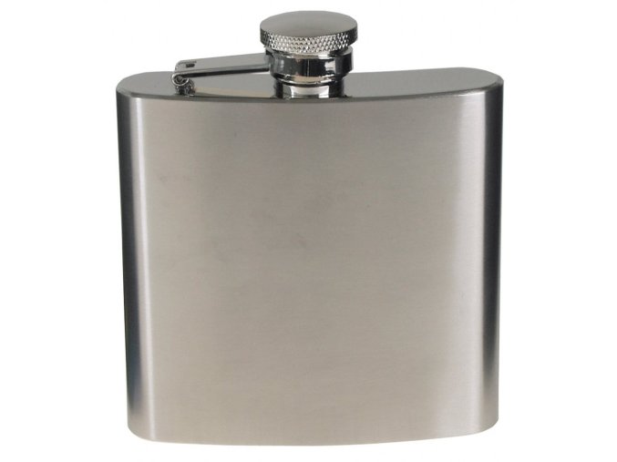 Placatka 170ml (6 OZ) chrom mat STŘÍBRNÁ