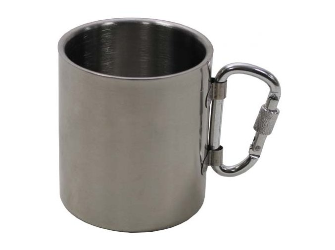 Hrnek NEREZ dvoupláštový s karabinou 300 ml
