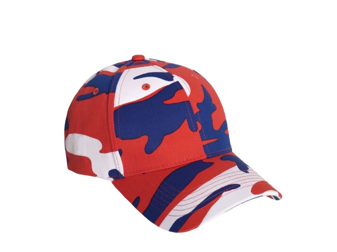 Čepice baseball Supreme Low Red / White / Blue Camo