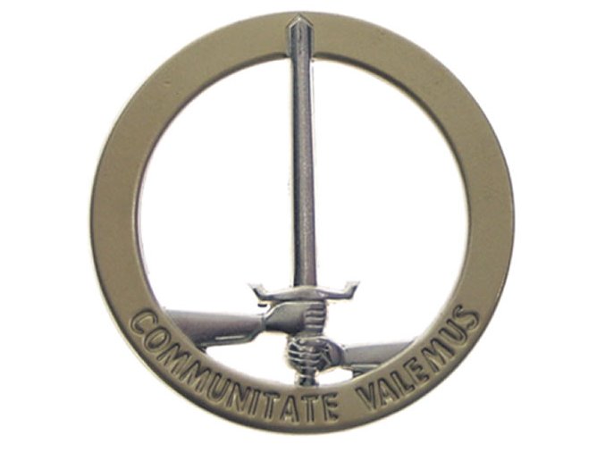Odznak BW na baret 1. NL/D-CORPS kovový