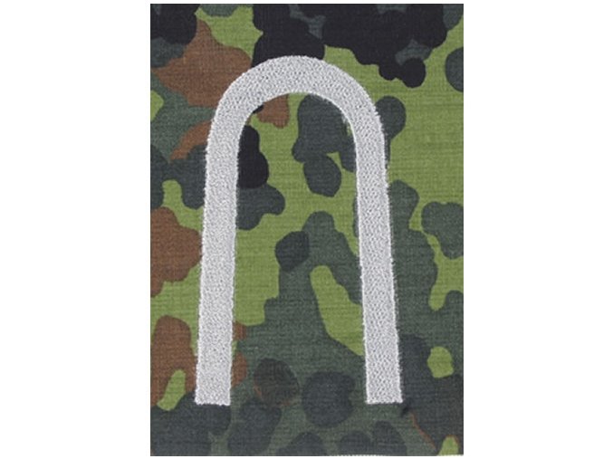 Nárameník BW UNTEROFFIZIER FLECKTARN / stříbrné vyšití