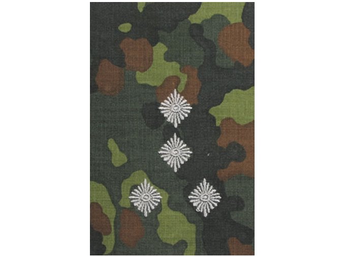 Nárameník BW STABSHAUPTMANN FLECKTARN / stříbrné vyšití