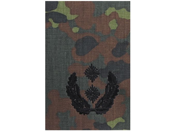 Nárameník BW OBERSTLEUTNANT FLECKTARN / černé vyšití