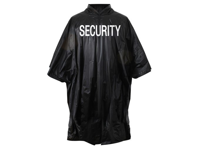 Pončo VINYL SECURITY ČERNÉ