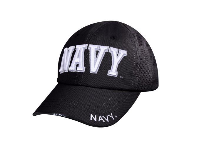 Čepice NAVY síťovaná ČERNÁ