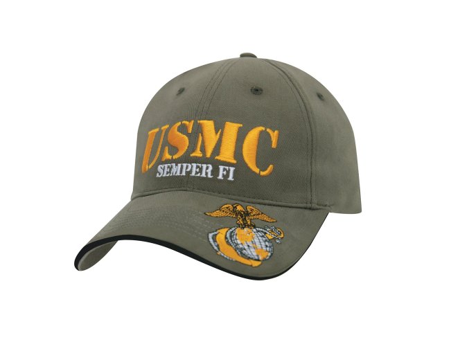 Čepice USMC SEMPER FI baseball ZELENÁ