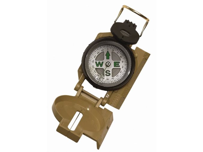 Kompas TACTICAL MARCHING kovové tělo PÍSKOVÝ