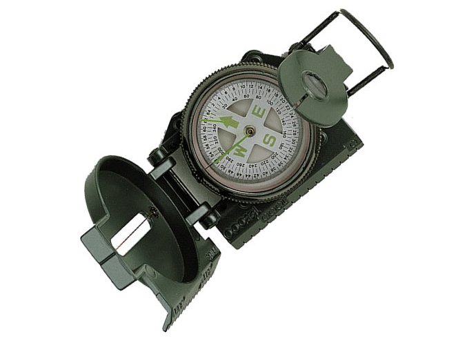 Kompas TACTICAL MARCHING kovové tělo ZELENÝ