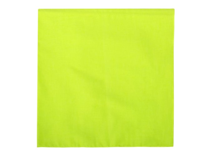 Šátek JUMBO REFLEXNÍ ZELENÝ 68 x 68 cm
