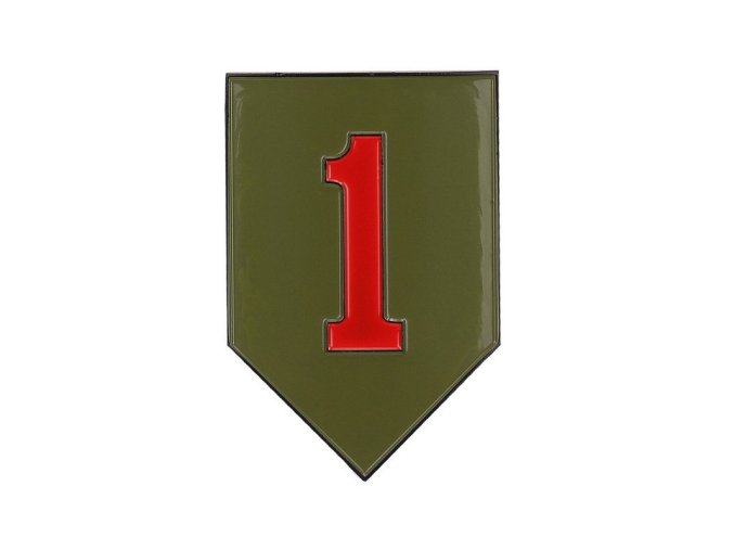 Znak kovový 1st Infantry Division se samolepou