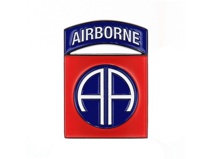 Znak kovový 82nd Airborne Division se samolepou