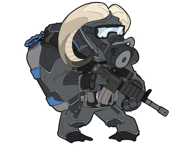 Nášivka FROGMAN OX velcro