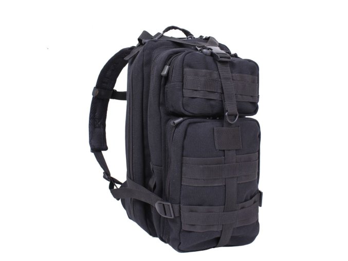 Batoh TACTICANVAS GO PACK plátěný ČERNÝ