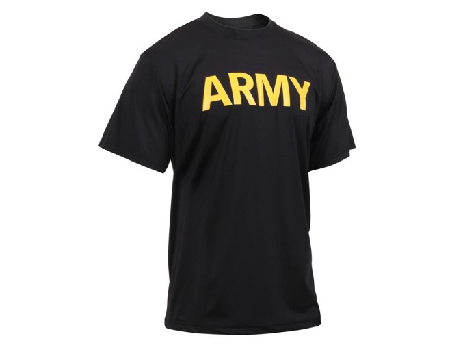 Triko s nápisem ARMY ČERNÉ