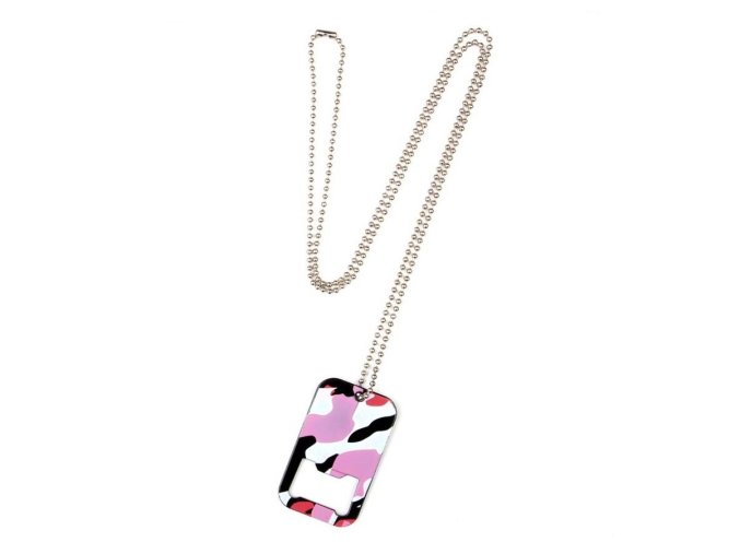 Přívěšek na krk DOG TAG s otvírákem na lahve REDCAMO