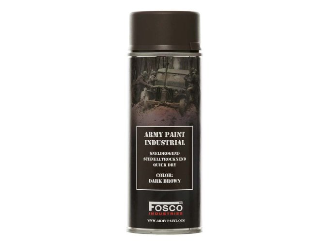Barva ARMY ve spreji 400ml TMAVĚ HNĚDÁ (DARK BROWN)