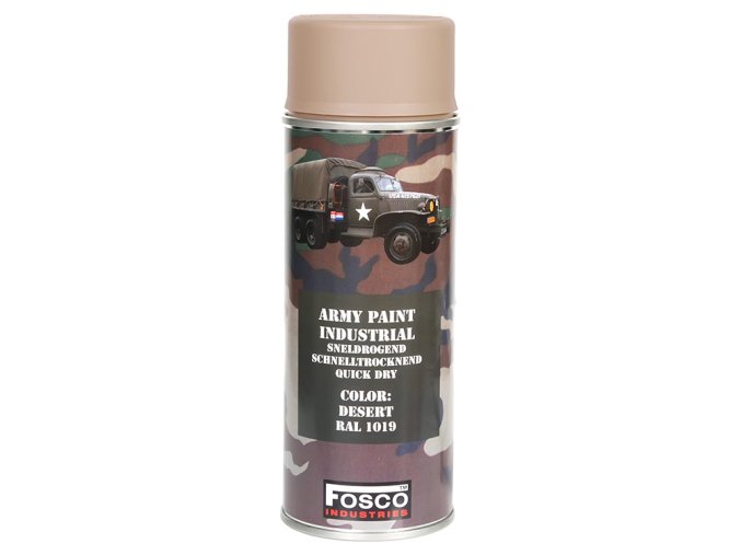 Barva ARMY ve spreji 400ml RAL 1019 PÍSKOVÁ DESERT
