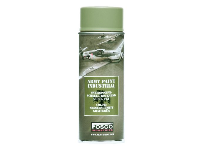 Barva ARMY ve spreji 400ml MESSERSCHMITT ŠEDÁ/ZELENÁ