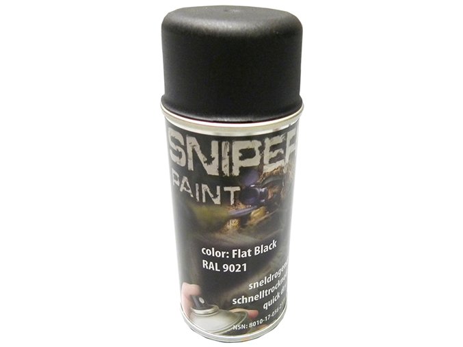 Barva ARMY ve spreji 150ml RAL 9021 / MATNÁ ČERNÁ