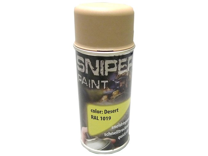 Barva ARMY ve spreji 150ml RAL 1019 / DESERT - PÍSKOVÁ