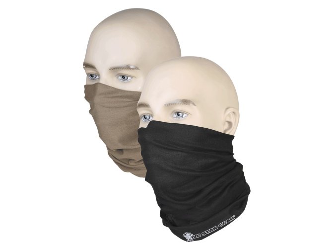 Šátek multifunkční sada 2 kusy ČERNÝ ZELENÝ