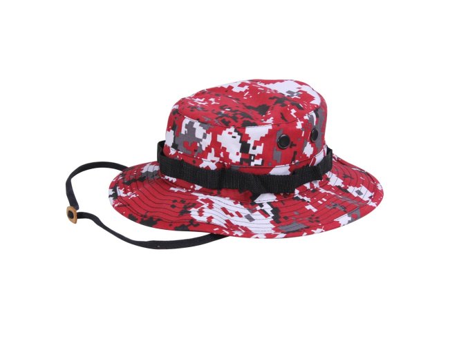 Klobouk BOONIE DIGITAL ČERVENÁ