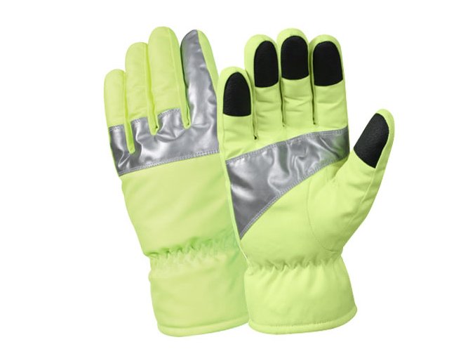 Rukavice REFLEXNÍ zimní ZELENÉ